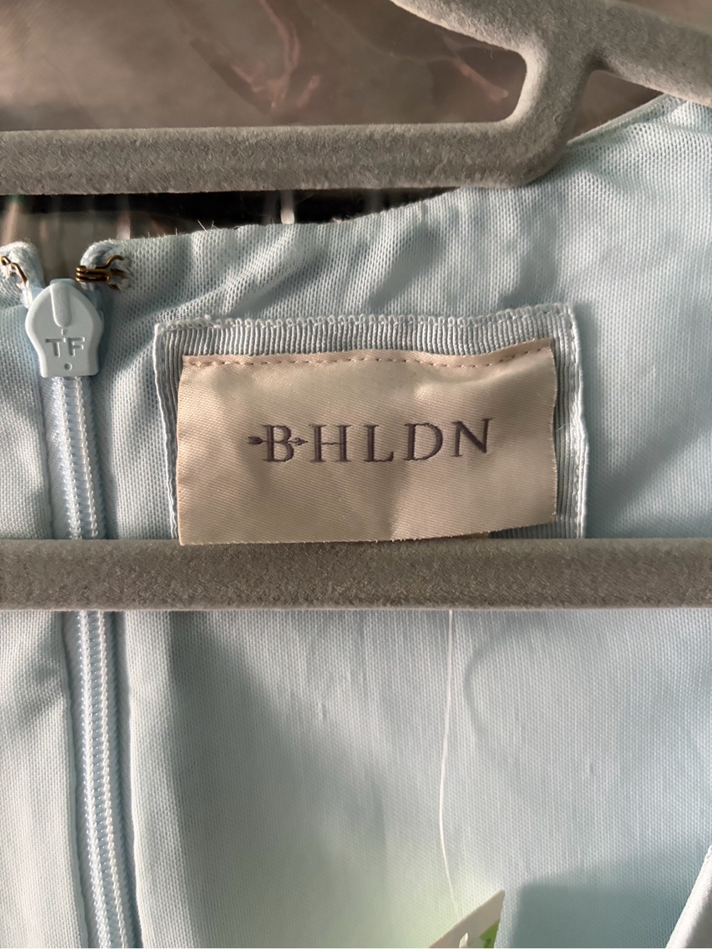 BHLDN Light Blue Sleeveless A-Line Dress - Picture 3 of 5